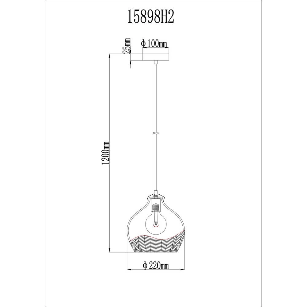 Hanglamp Jessica met roze glas Ø 18cm Globo 9007371484119
