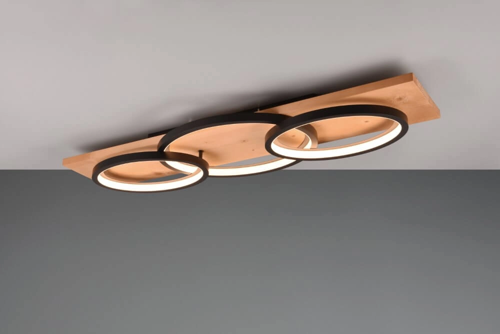 Design plafondlamp Barca zwart Trio 4017807572162