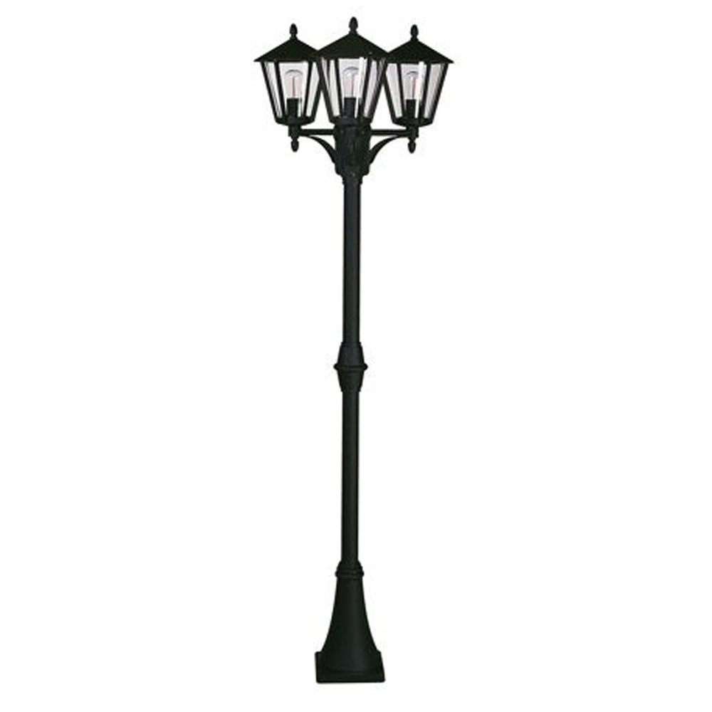 Grote staande buitenlamp Nelly 207cm zwart
