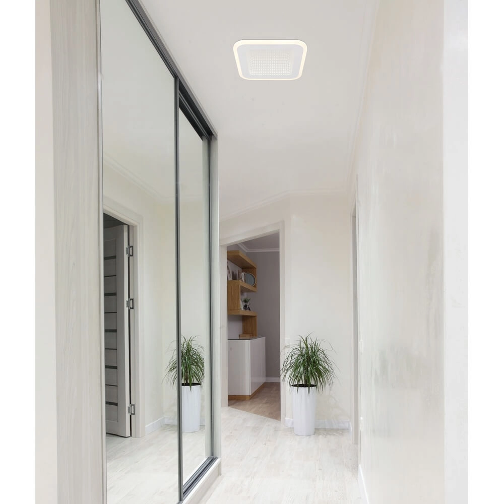 Plafondlamp Lamela 23 x 23cm wit Globo 9007371455614