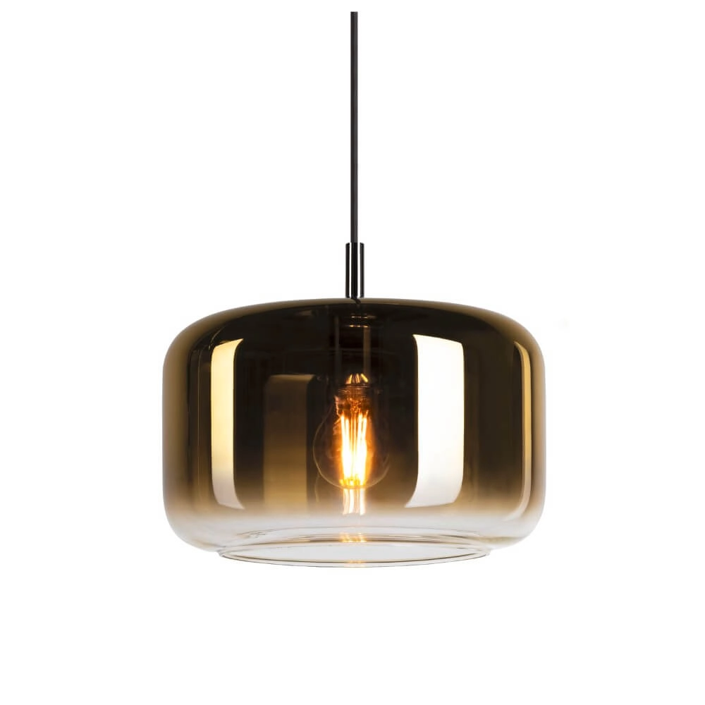 Glazen hanglamp Pantilo goud glas - Ø28cm
