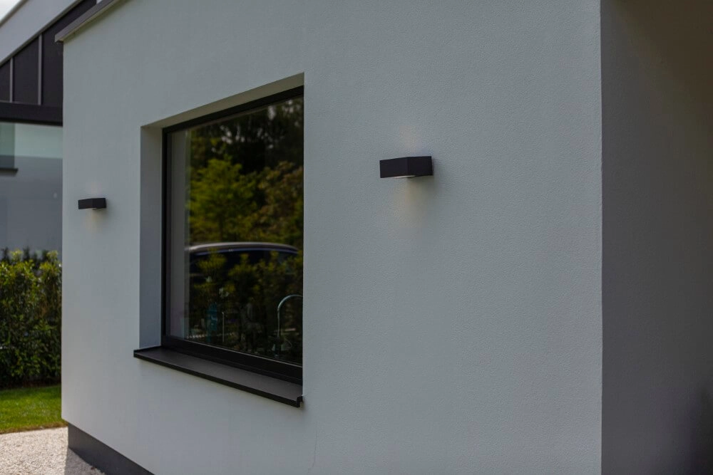 Strakke wandlamp Gemini design antraciet Lutec 6939412015378