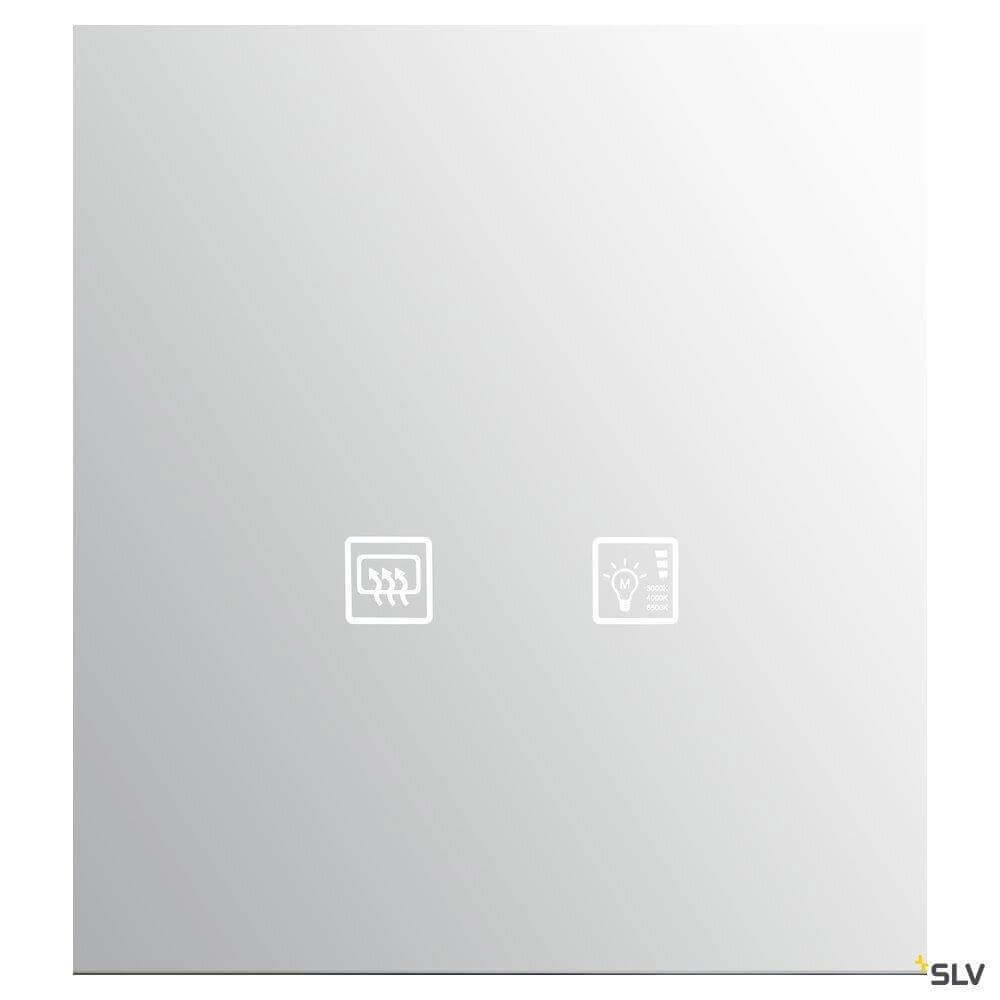 Led spiegellamp Trukko Square 4000K - 60x80cm chroom SLV 4024163248792