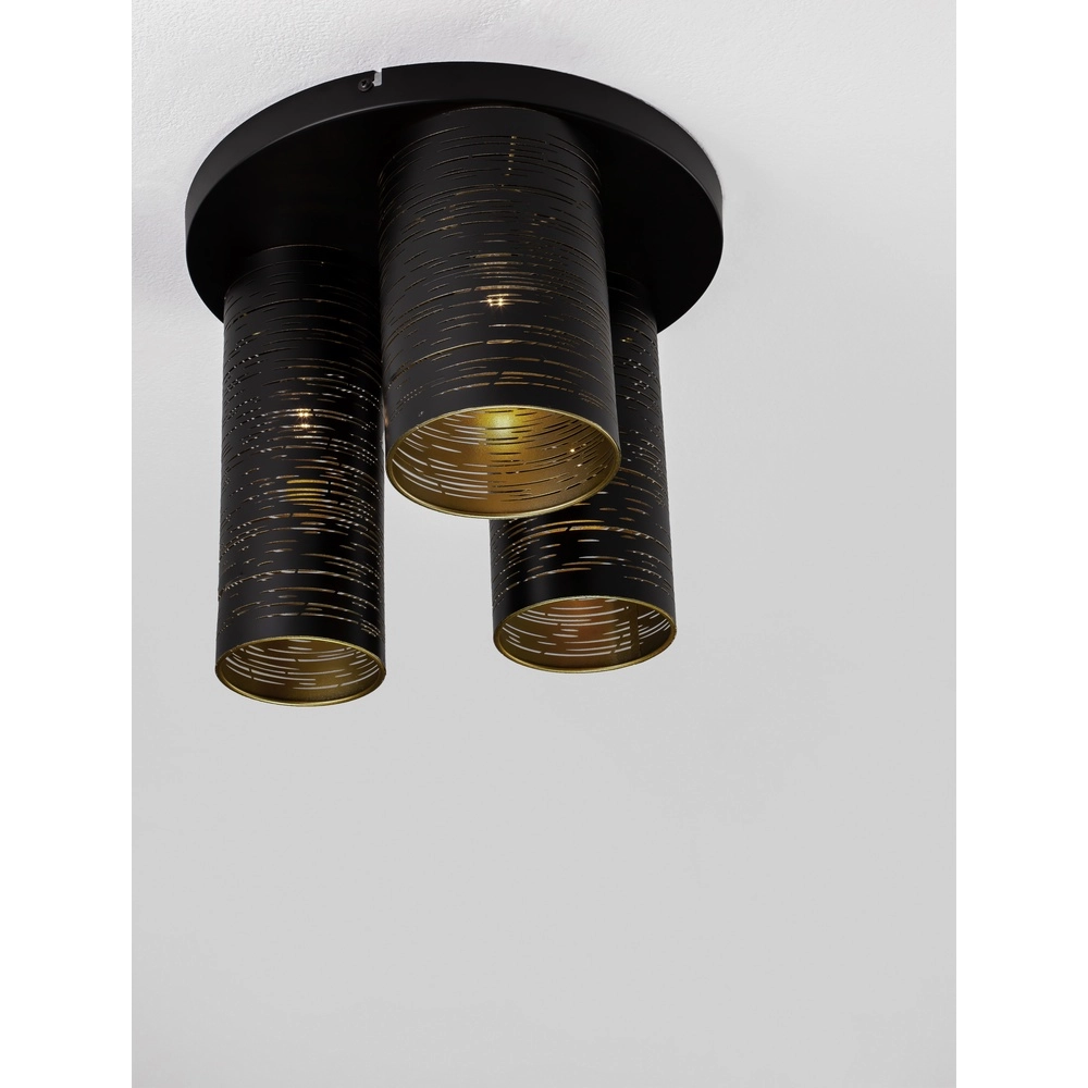 Plafondlamp Zane zwart Lyora 5212017436436