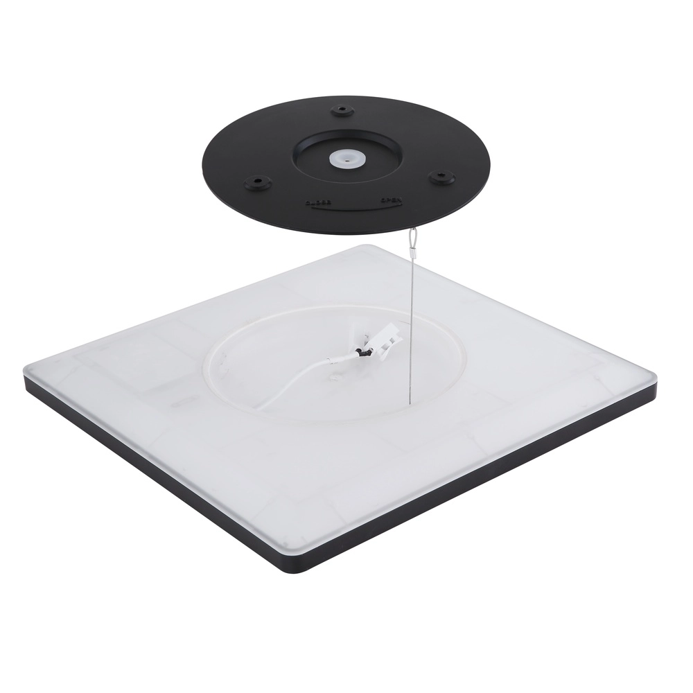 Plafonniere Sapana vierkant 42cm zwart Globo 9007371429738
