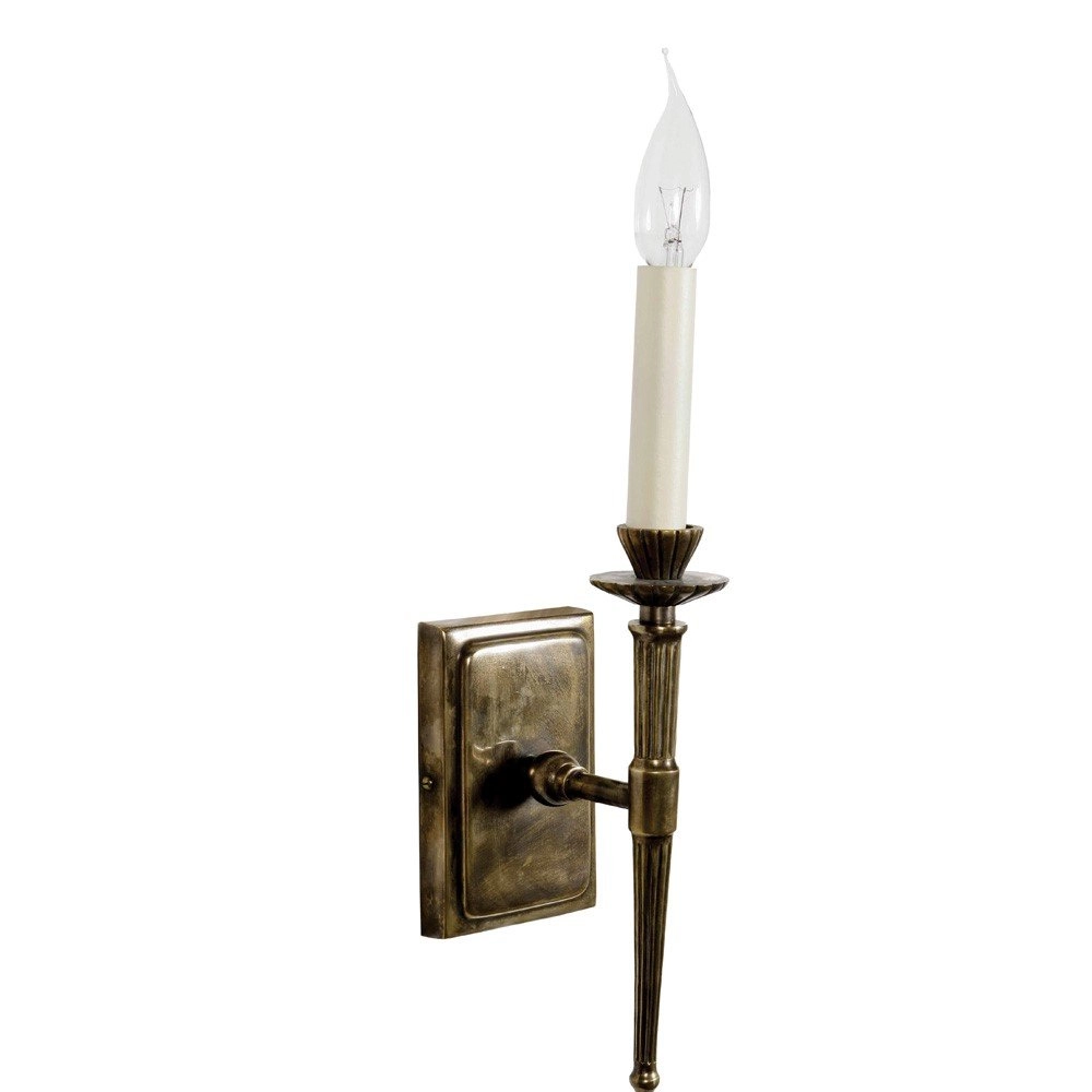 Antieke kandelaar Hampton Candle - antiek koper (ANT)