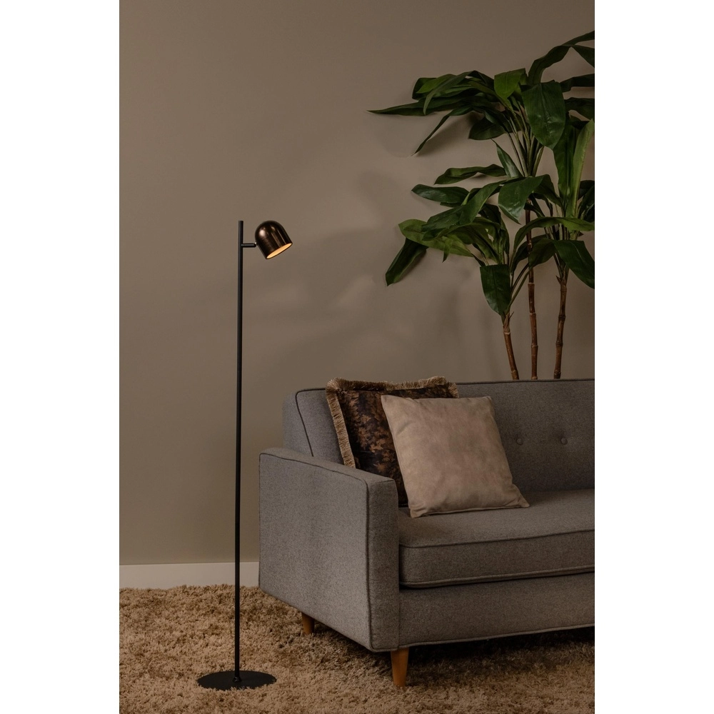 Oplaadbare vloerlamp Skanska Rech koffie bruin Lucide 5411212032171