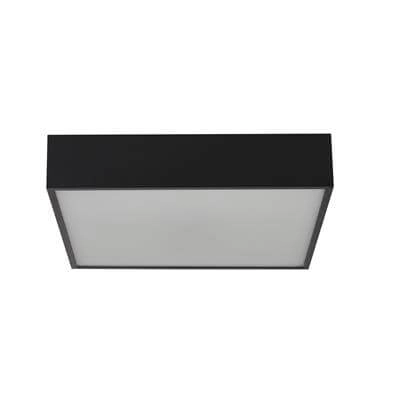 Badkamer plafondlamp Zeus vierkant zwart Searchlight 5053423188607