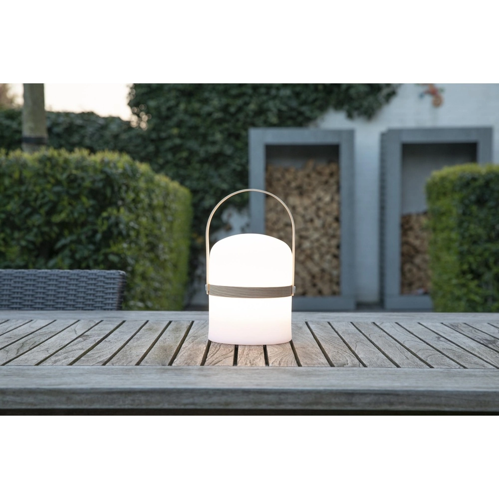 Oplaadbare tafellamp Joe IP44 wit Lucide 5411212061201