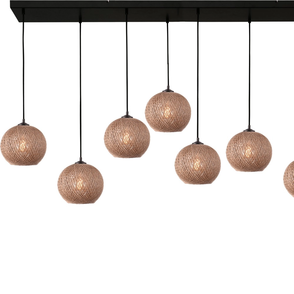8-lichts hanglamp Corda rotan Ø 20cm Masterlight 8718121353715
