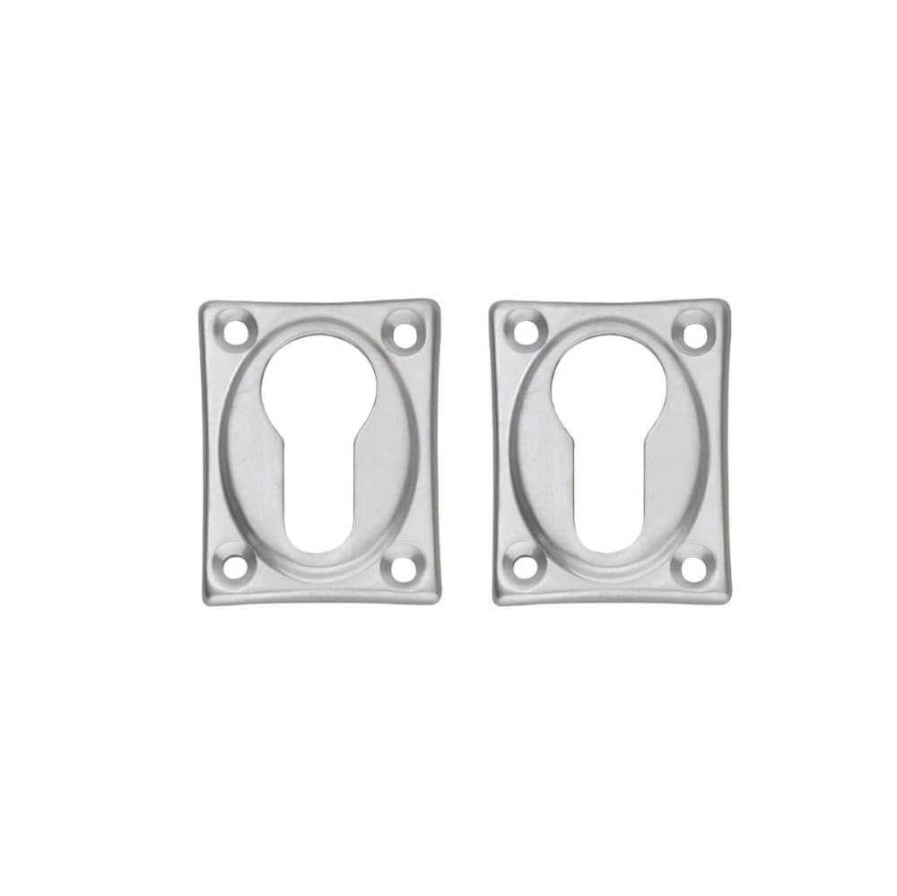 Set van 2 sleutelrozetten Tira rechthoek chroom