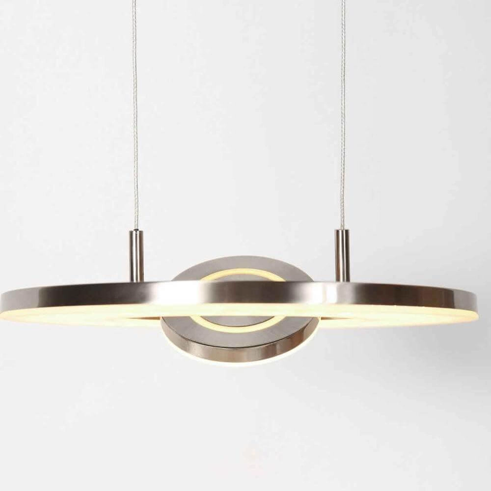 Strakke hanglamp Soleil Ø 32cm grijs Steinhauer 8712746176674