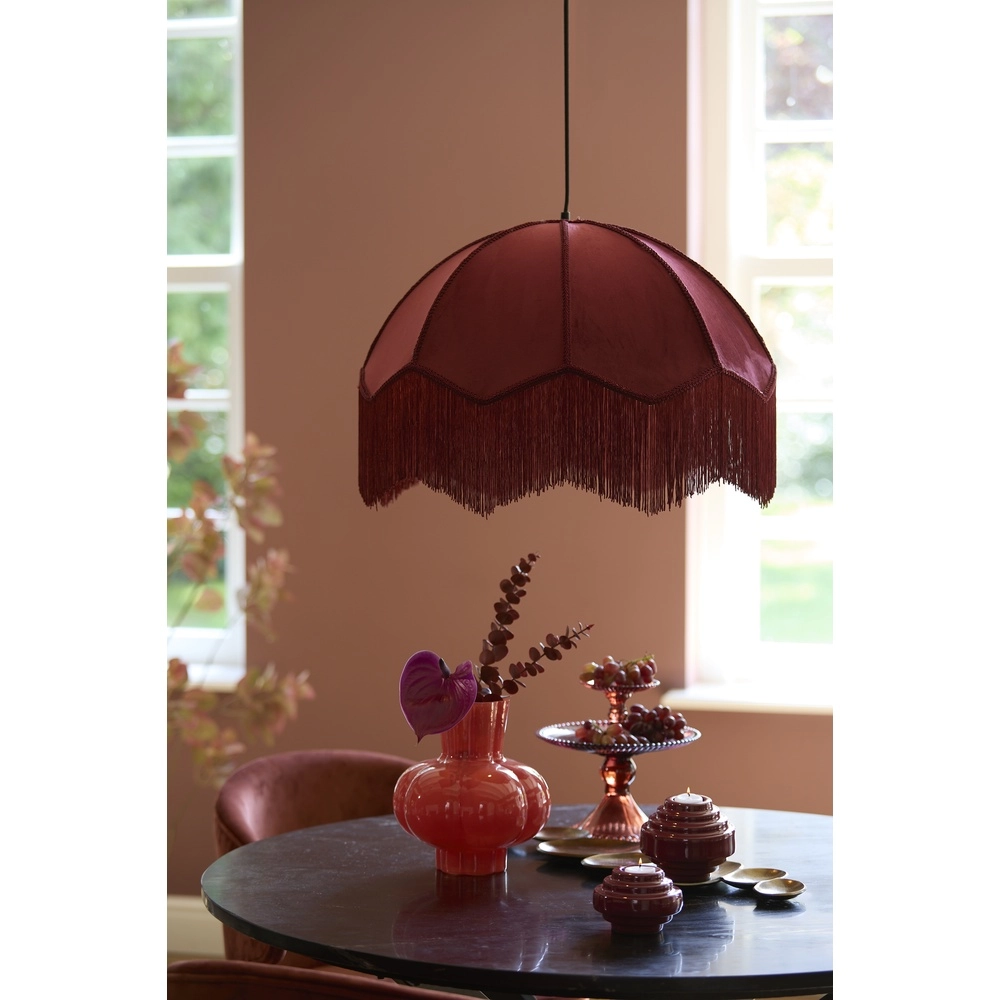 Hanglamp Malacia Ø 50cm - velvet bordeaux Light & Living 8717807759278
