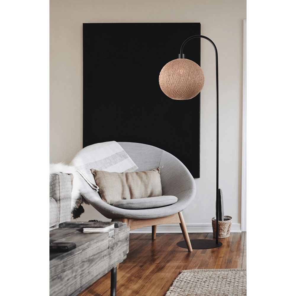 Vloerlamp Corda zwart 186 x 40cm Masterlight 8718121330792