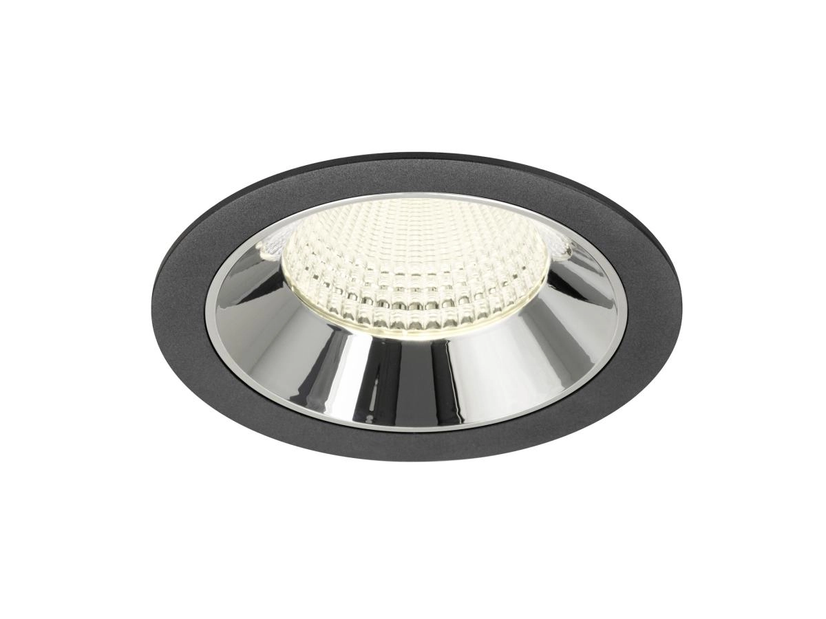 Inbouwspot Numinos XL zwart/chroom 4000K - 55gr