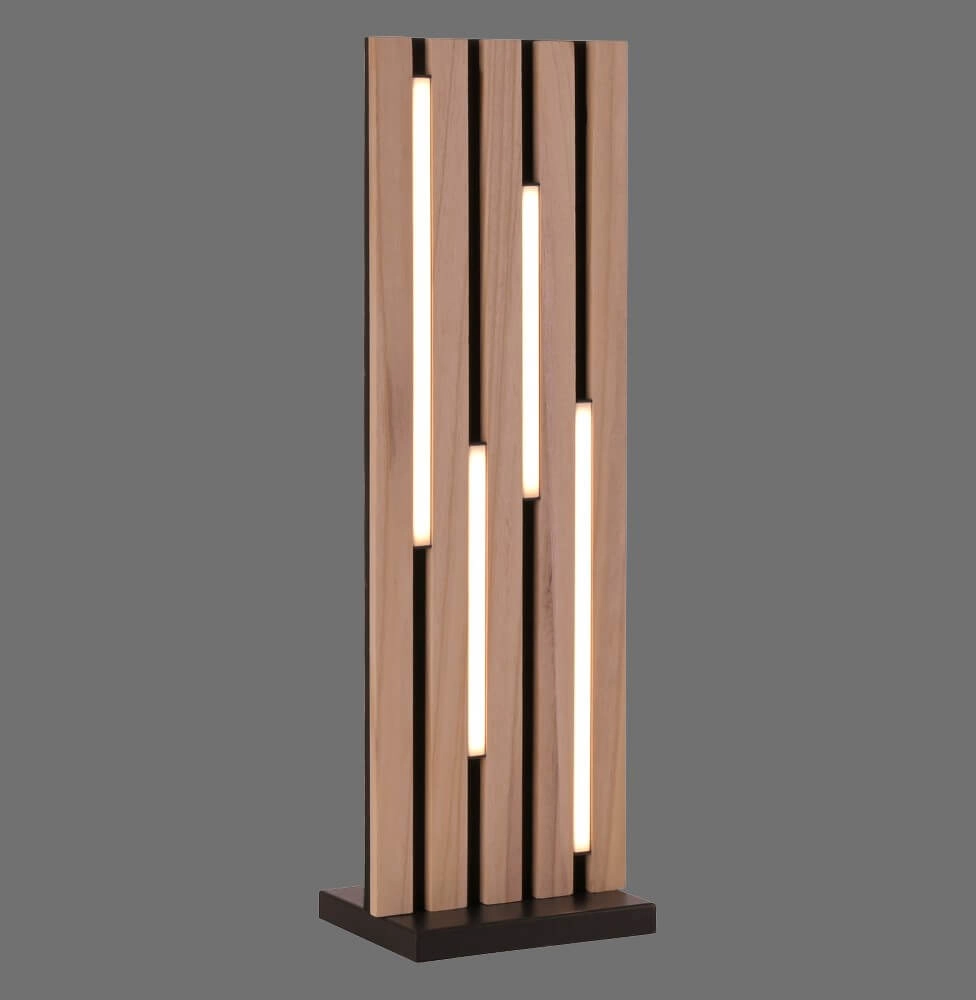 Design vloerlamp Q-Akustik hout Paul Neuhaus 4012248385401