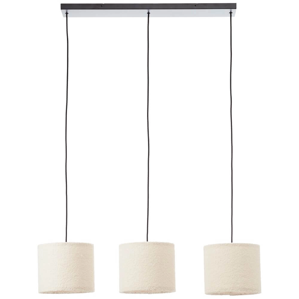 Creme hanglamp Teddy 3-lichts Brilliant 4004353447273