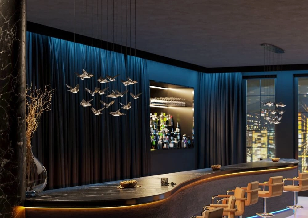 17-lichts hanglamp Paratebueno 1 chroom Stars of Light 9008606292240