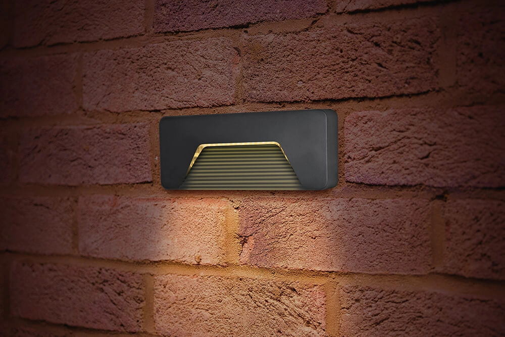 Wand padverlichting Pathlux Brick Antraciet Lyora 5055788232827