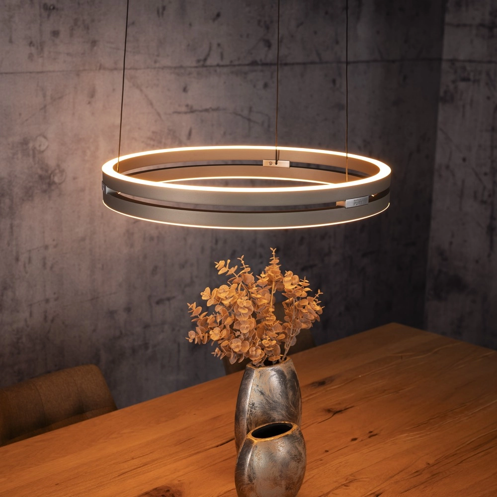 Kantoor hanglamp Pure E-Loop bronce - Ø 50cm Paul Neuhaus 4012248398357