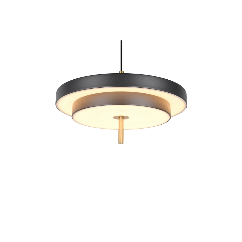 Design hanglamp Keaton zwart met goud Ø 40cm Trio 4017807653366
