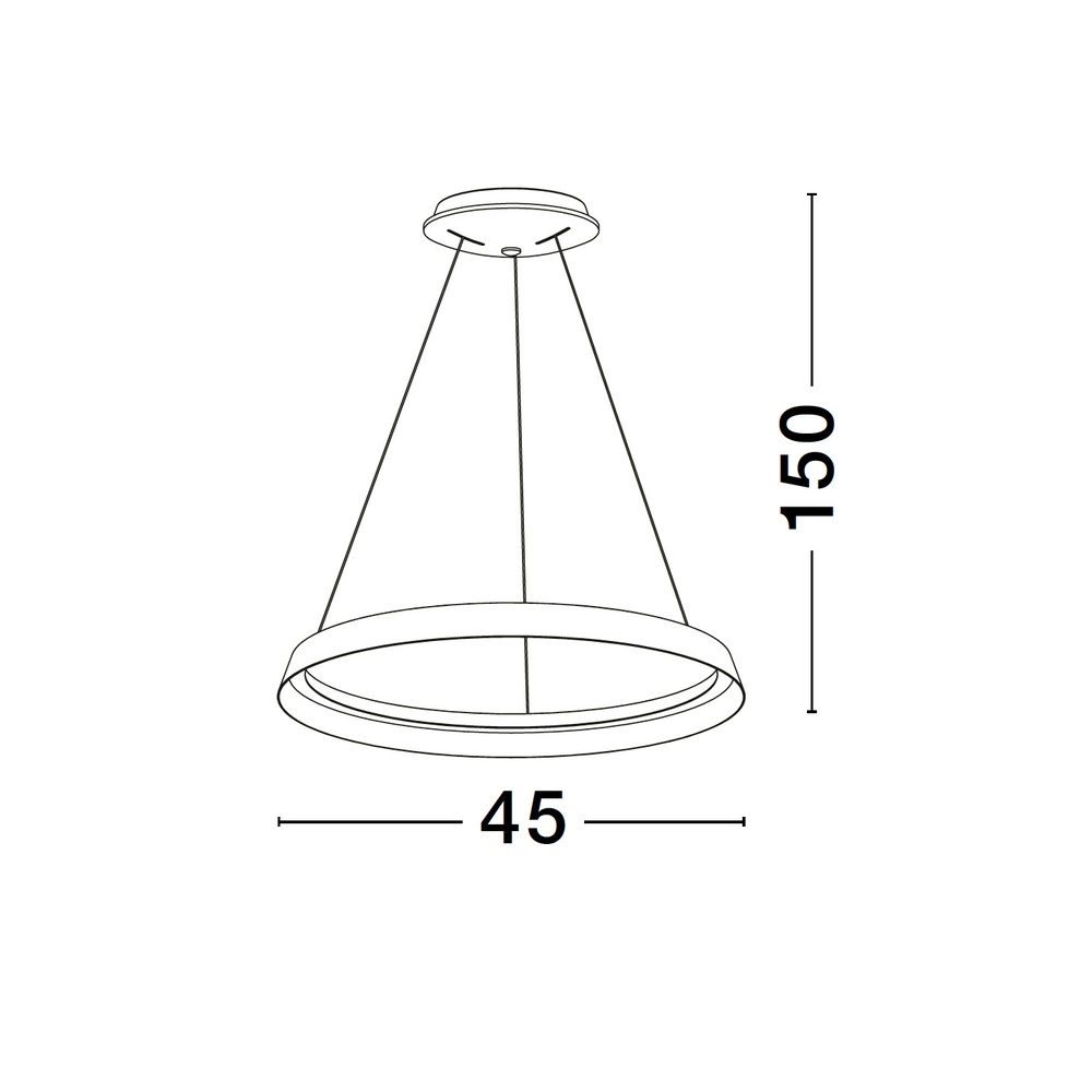 Design hanglamp Ormi Ø 45cm wit Lyora 5212017448798