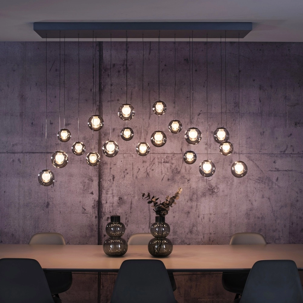 19-lichts hanglamp Pure Popup mystic grey Paul Neuhaus 4012248396698