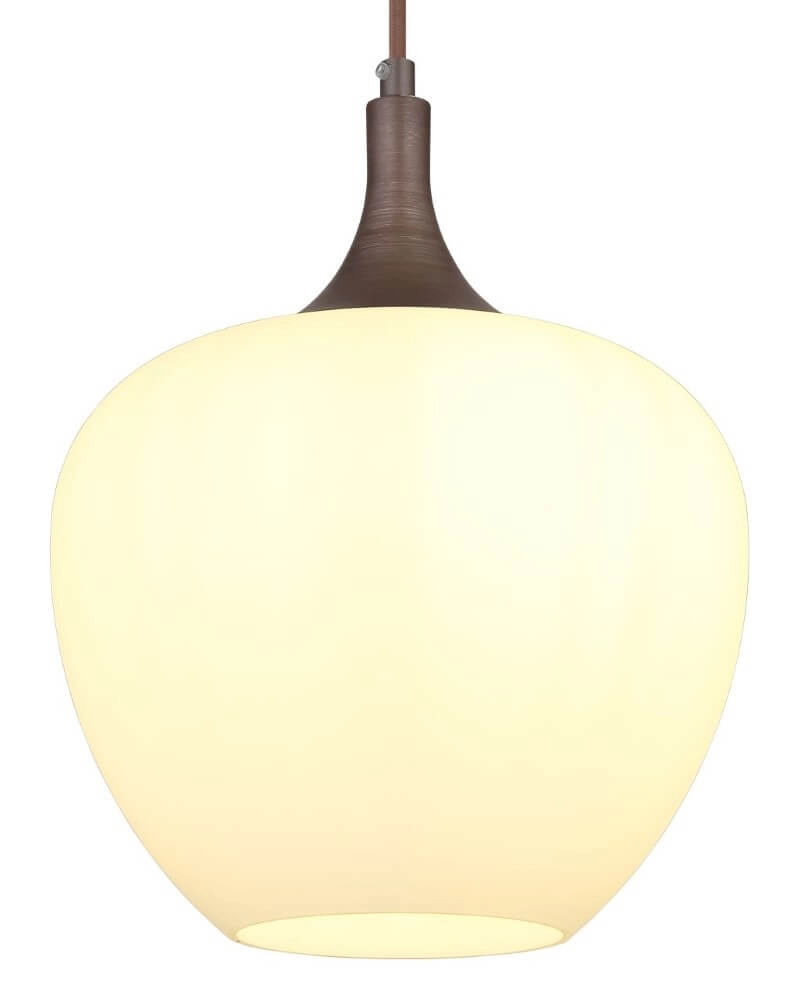 Bruine hanglamp Maxy 1-lichts Ø 24cm Globo 9007371445356