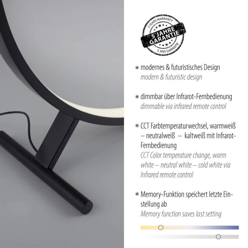 Vloerlamp Hula uniek design Ø 80cm Paul Neuhaus 4012248373316