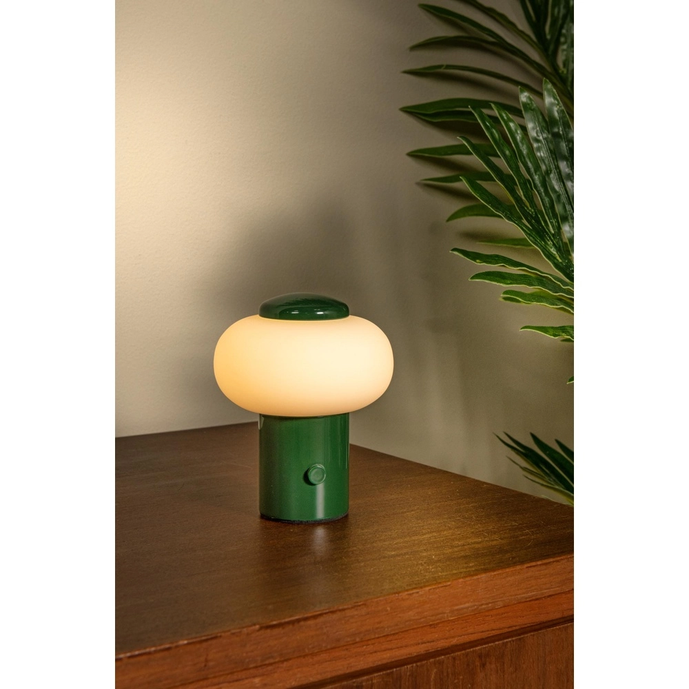 Oplaadbare tafellamp Gustav groen Lucide 5411212442048