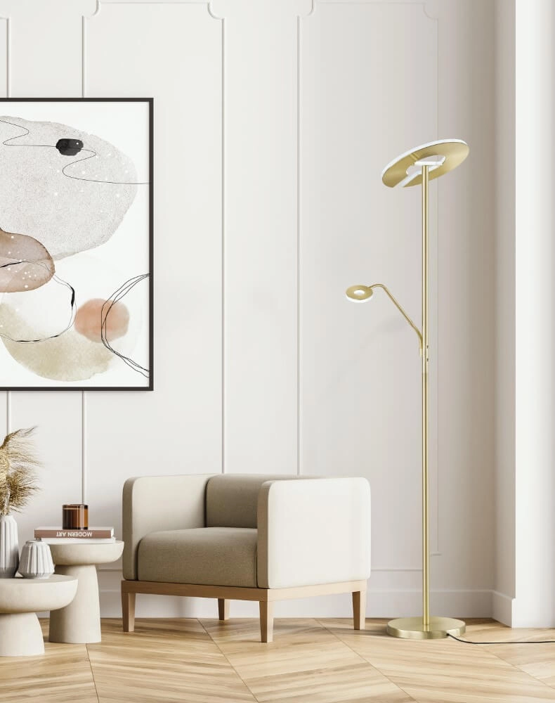 Gouden led leeslamp Dent Fischer & Honsel 4003694403160