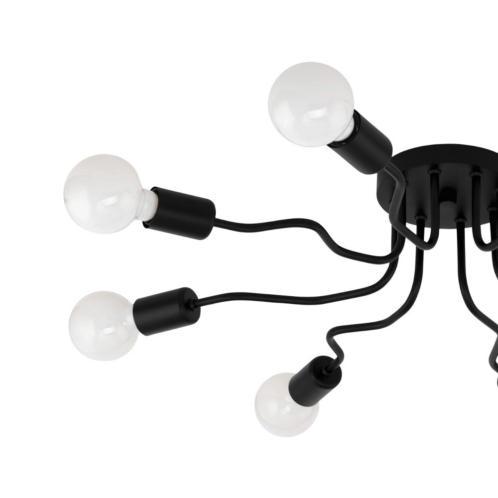 Zwarte plafondlamp Orazio spider Eglo 9002759979843