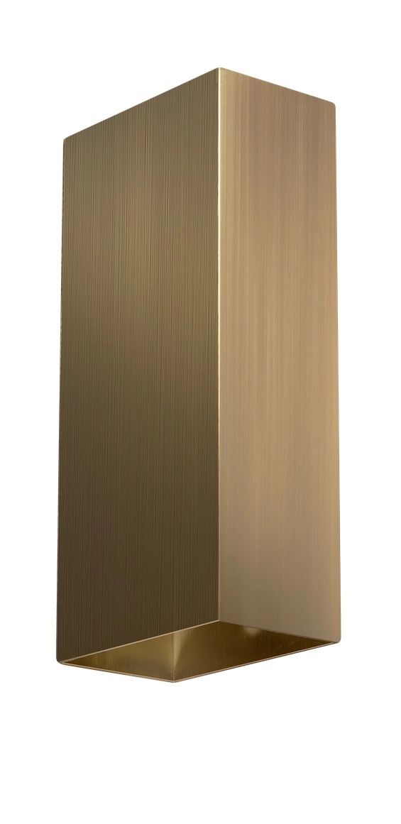 Strakke wandspot David brons