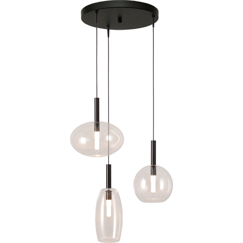 3L vide hanglamp Lido met helder glas