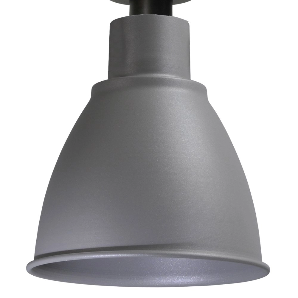 Stoere eettafel hanglamp Industria 2x27 Bud 2-lichts zwart met betongrijs Masterlight 8718121229300
