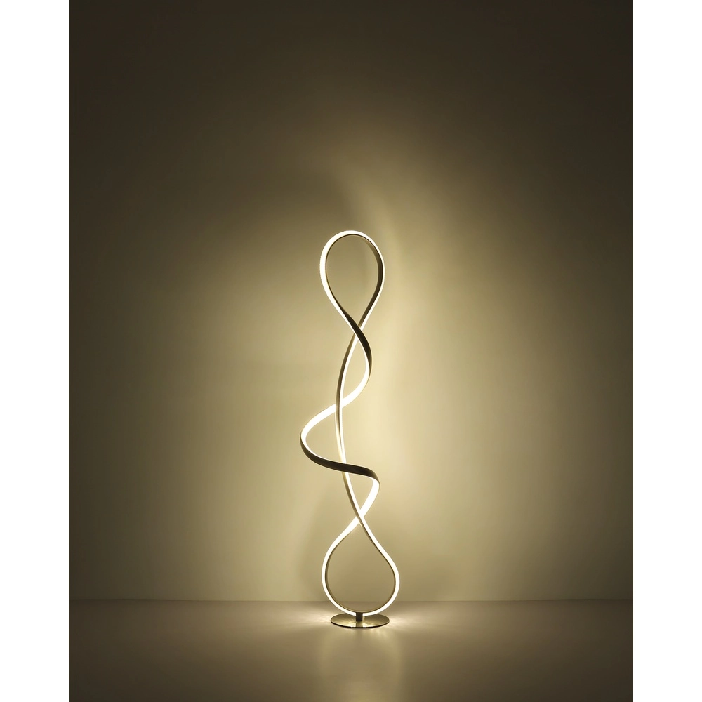 Nikkel vloerlamp Swirl modern Globo 9007371509331