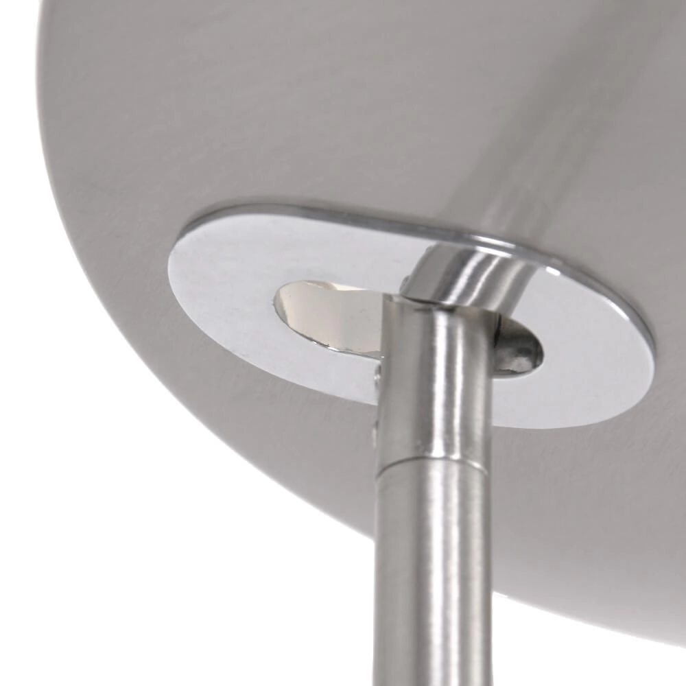 Vloerlamp met leeslampje Zodiac 2-lichts metaalgrijs Steinhauer 8712746122824