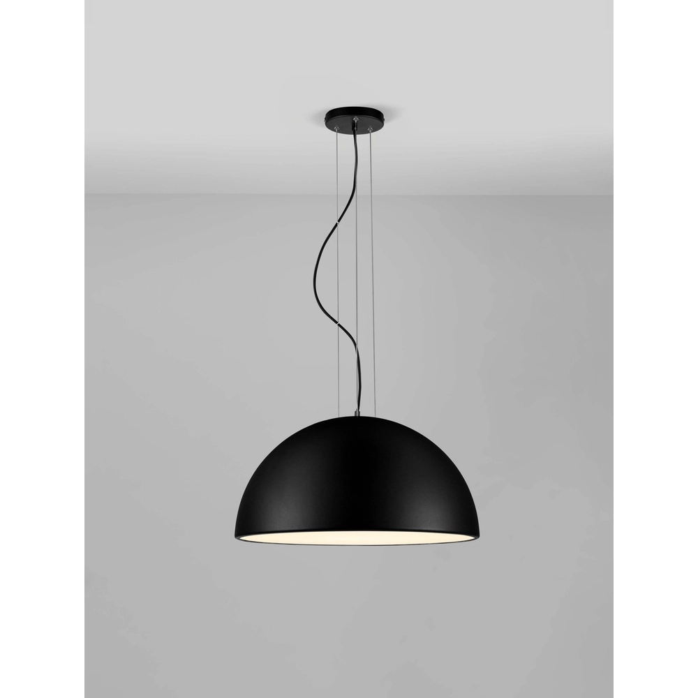 Strakke hanglamp Tholos zwart Ø 60cm Lyora 5212017457899