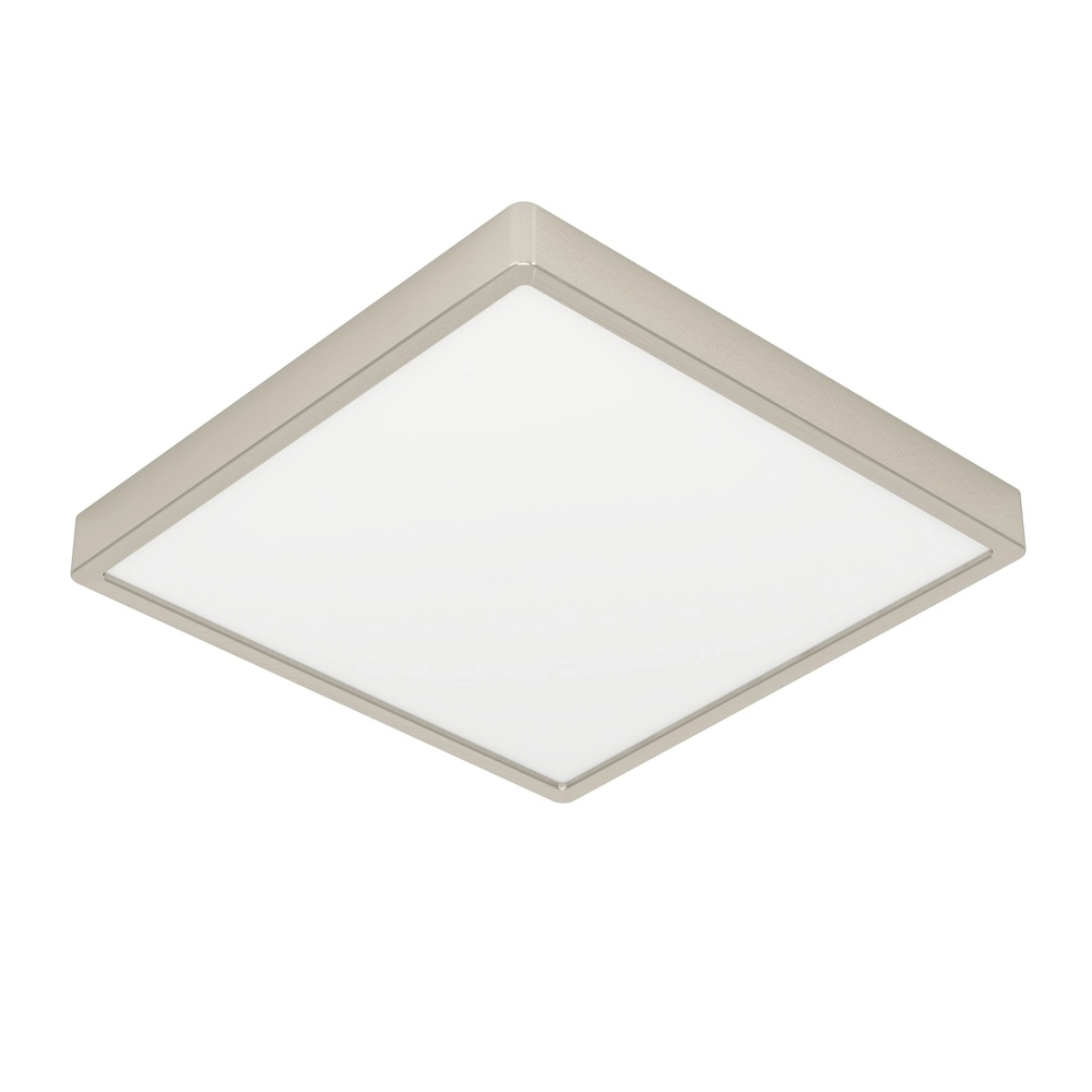 Led plafonnière Fueva 6 vierkant - rvs - 29x29cm