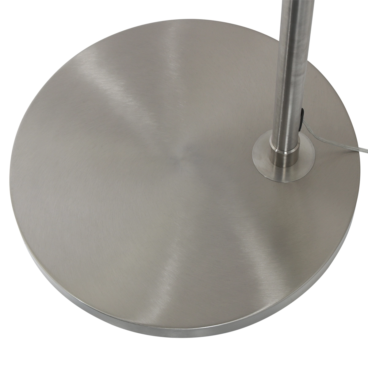 Booglamp Sparkled RVS met velours taupe kap Steinhauer 8712746145953