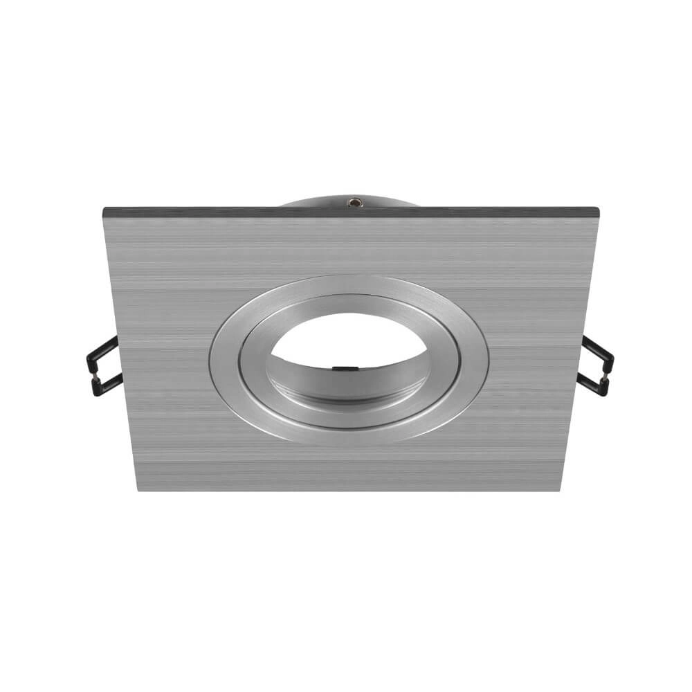 Inbouwring New Tria 75 XL vierkant aluminium - zonder fitting