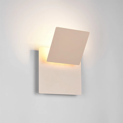 Moderne wandlamp Mio zand bruin