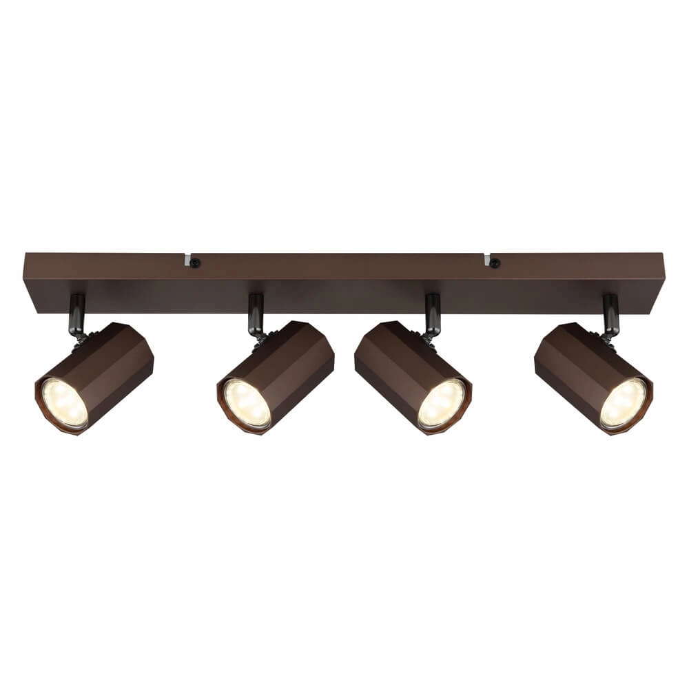 Bronzen plafondlamp James 4-lichts Globo 9007371456888
