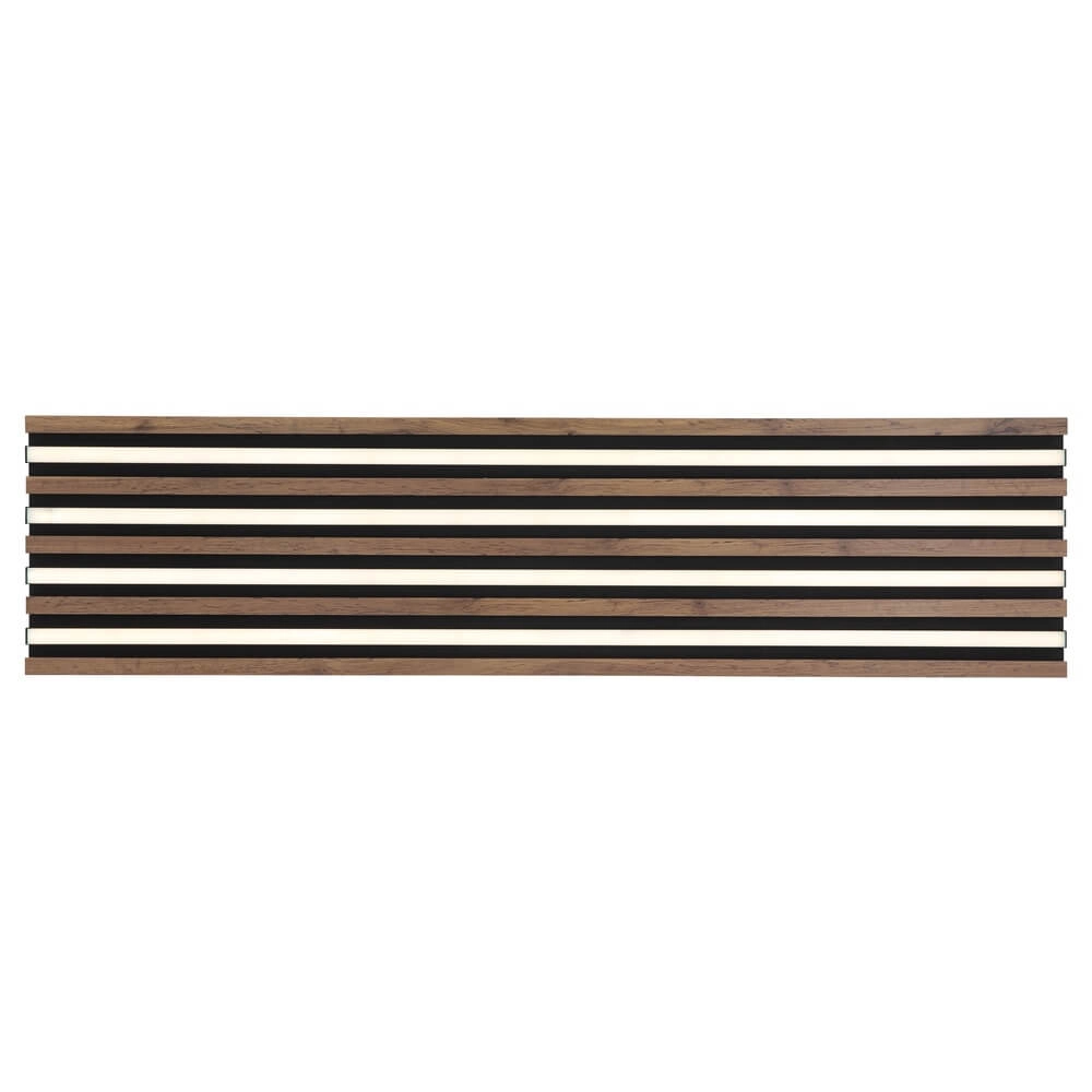 Plafondlamp Hayden zwart met hout 120cm Globo 9007371516643
