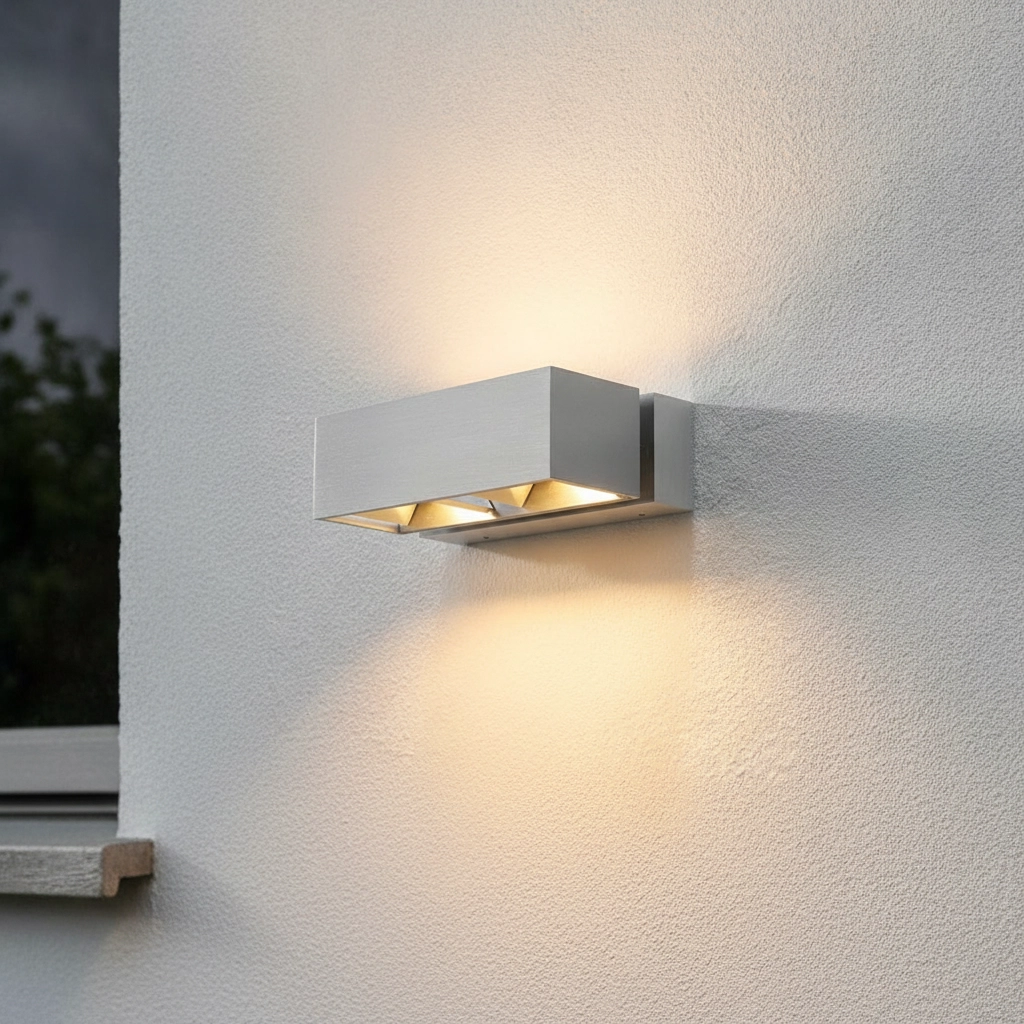 Buitenlamp up down Bfeld 2-lichts - alu