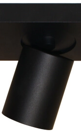 3-lichts opbouwspot Megano zwart Artdelight 8719831735617