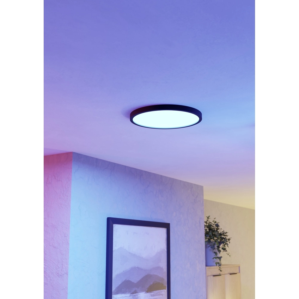 Zigbee plafondlamp Fueva 6-Z rond - zwart - Ø 40cm Eglo 9008606330508