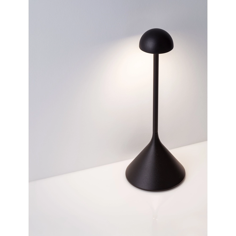 Tafellamp Dalt zwart oplaadbaar met USB Tafellamp Dalt zwart oplaadbaar met USB