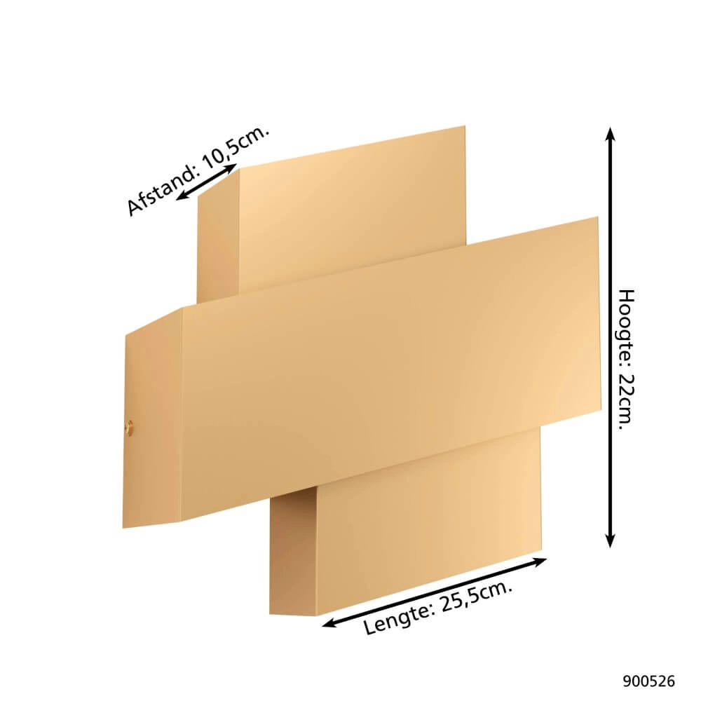 Moderne wandlamp Timparossa goud Eglo 9008606244546