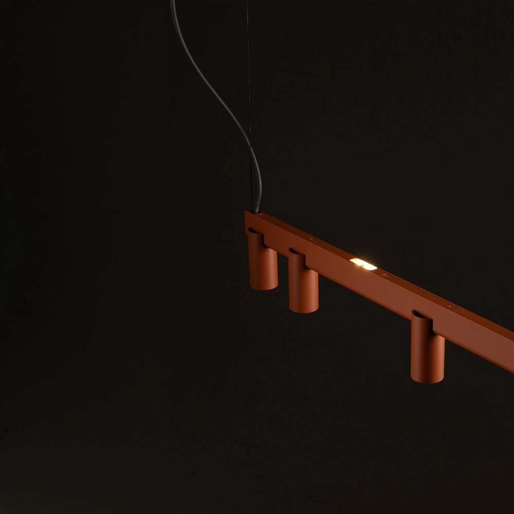 Design hanglamp Fourty 7-lichts terracotta Lyora 5903139124232